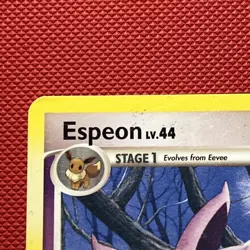 Espeon Majestic Dawn 18/100 - Regular Rare Pokemon Card Nintendo 2008 Light Play - Image 3