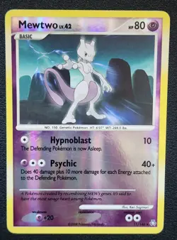 Mewtwo 11/146 Legends Awakened 2008 Reverse Holo ~ Pokemon TCG LP - Image 2