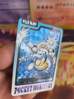 Pokemon Karte Card japanese carddass Pocket monsters 1997 Blastoise Turtok NM- - Image 3