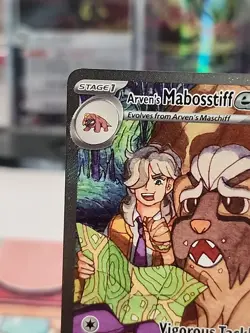 2025 Pokemon Destined Rivals 235/182 Arven's Mabosstiff ex Special Illustration - Image 2