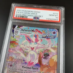 PSA 10 Sylveon Vmax 212/203 Evolving Skies Alternative Art Graded Pokemon Card - Image 2