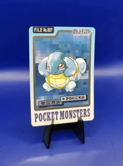 Squirtle No. 007 Carddass File Pocket Monsters Japanese Pokemon Card 1997 - Image 2