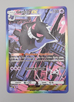 Gengar Custom TCG Pocket Full Art Pokemon Card Holo Shiny Textured - Image 1
