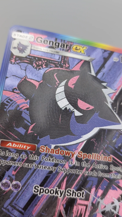 Gengar Custom TCG Pocket Full Art Pokemon Card Holo Shiny Textured - Image 2