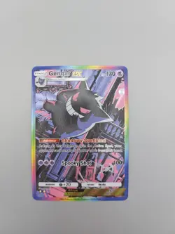 Gengar Custom TCG Pocket Full Art Pokemon Card Holo Shiny Textured - Image 5
