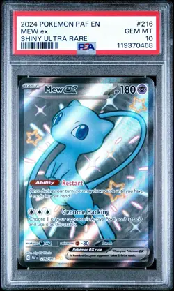 2024 Pokemon Paldean Fates - Mew EX No. 216 PSA 10 - Image 1