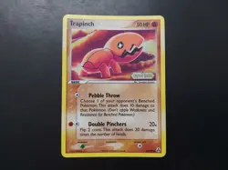 Pokemon - Trapinch 67/92 Common Reverse Holo Ex Legend Maker with Swirl - Image 1