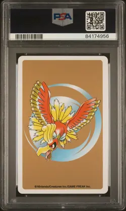 Pokemon Gold Poker Playing Card Abra 6 of Diamonds #063 PSA 9 Mint - Image 2