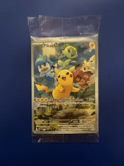 Pokemon TCG SVP027 (SEALED) Pikachu Holo Promo Card - Image 1