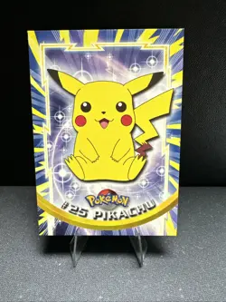 Pokemon Topps TV Animation: Pikachu #25 Non-Holo T2 Blue Logo Mp - Image 1