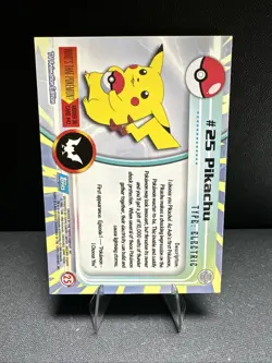 Pokemon Topps TV Animation: Pikachu #25 Non-Holo T2 Blue Logo Mp - Image 2