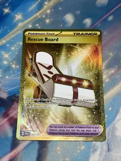 Pokemon TCG Rescue Board Twilight Masquerade Hyper Rare Gold Card 225/167 - Image 1