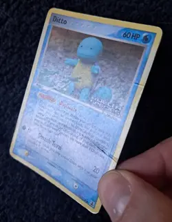 Pokemon Card Ditto / Squirtle Reverse Foil Holo 40/113 Ex Delta Species PL - Image 3