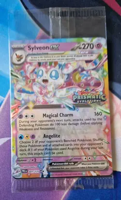 Pokemon TCG Sylveon EX 041/131 Stamped Prismatic Evolutions Promo Sealed NM-Mint - Image 1