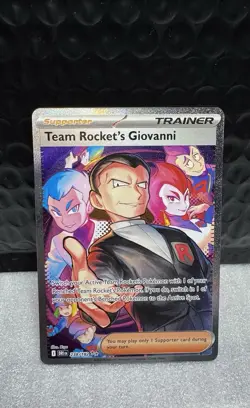 2025 Pokemon Destined Rivals EN Team Rockets Giovanni EX Special Illustration Ra - Image 1