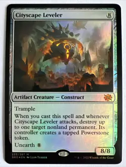 MTG - Cityscape Leveler (Foil) - Brothers War - Magic The Gathering - NM Card - Image 1