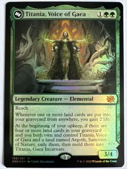 Titania, Voice Of Gaea | MTG | The Brothers War | Foil | Magic The Gathering - Image 1