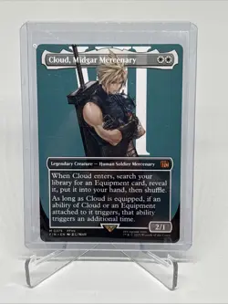 MTG - Cloud, Midgar Mercenary - Borderless Mythic #375 - Final Fantasy NM - Image 1