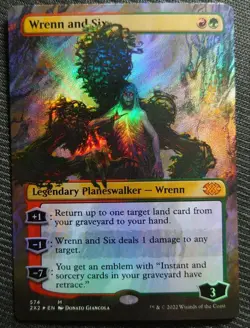 Mtg Rare Individual English Version Texture Foil Wrenn And Six 2X2 574 - Image 1