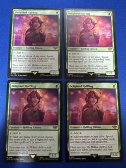 Mtg Delighted Halfling/Delighted Halfling English Set Of 4 - Image 1