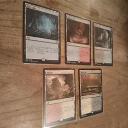 Mtg Counter Color Fetch Land Japanese Set Of 5 - Image 2