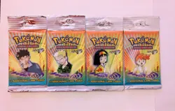 Pokemon Gym Heroes Long Tab Hanger Booster Pack - COMPLETE Artset - WOTC Sealed - Image 1