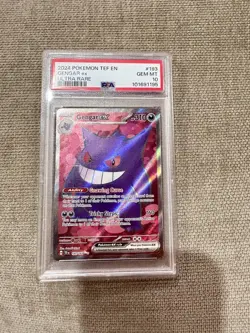 2024 Pokemon TEF EN Gengar Ex Ultra Rare 193/162 PSA 10 **READ Slab Crack** - Image 2