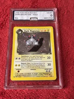 Ags 6 Dark Magneton- Team Rocket Holo Vintage Pokemon Card 1999-2000 Wotc - Image 1
