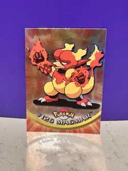 TOPPS POKEMON TV ANIMATION MAGMAR #126 HOLO SERIES 3 BLUE LOGO - Image 1