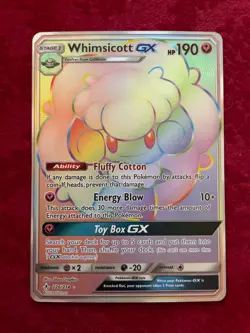 Pokemon TCG Whimsicott GX Secret Rare 226/214, Unbroken Bonds (NM) - Image 1