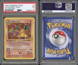 PSA 1 Charizard Holo 1st Edition Base Set Shadowless Pokemon 1999 - Image 3