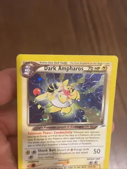 Pokemon Dark Ampharos TCG Neo Destiny Card 1/105 Unlimited Holo Rare (See Pics) - Image 3