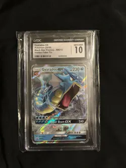 CGC 10 Gyarados GX SM212 2019 Sun & Moon Black Star Promos Pokemon Card - Image 1