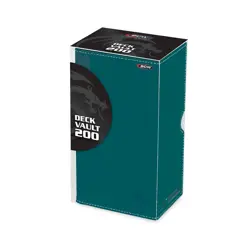 BCW Teal Leatherette Deck Box Vault LX 200 Hold Sleeved Topload Gaming CCG Cards - Image 2