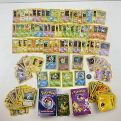 VTG Pokemon WOTC Card Bundle w/ Base Set & Jungle + Deck Boxes/BSTR Sleeve S#557 - Image 1
