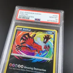 PSA 10 Yveltal 046/072 Pokemon Shining Fates Amazing Rare Holo Graded Card - Image 2