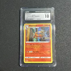 Pokemon Go Charizard Holo Card #010 CGC 10 Gem Mint - Image 1