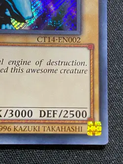 Blue-Eyes White Dragon Secret Rare Limited Edition 2017 Yugioh Card Ct14-En002 - Image 5