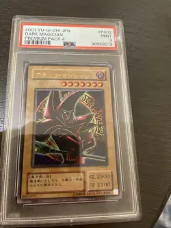PSA 9 Mint Dark Magician P4-02 Premium Pack 4 2001 Japanese Graded Card - Image 1