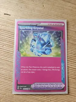 Pokemon TCG Stellar Crown Sparkling Crystal Card 142/142 Ace Spec Rare - Image 1