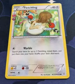 Fletchling RC25/RC32 Pokemon Card TCG Pokemon Trading Card Game Generations NM - Image 2