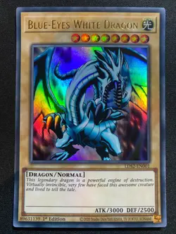 2020 Blue-Eyes White Dragon 1st Edition YuGiOH LDS2-EN001 Gold/Blue/Purple/Green - Image 1