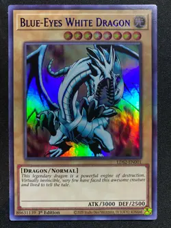 2020 Blue-Eyes White Dragon 1st Edition YuGiOH LDS2-EN001 Gold/Blue/Purple/Green - Image 2