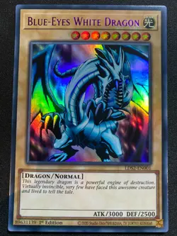 2020 Blue-Eyes White Dragon 1st Edition YuGiOH LDS2-EN001 Gold/Blue/Purple/Green - Image 4