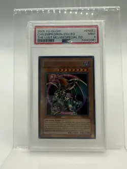 2005 Yu-Gi-Oh! Chaos Emperor Dragon Envoy of the End TLM-ENSE2 Ultra Rare PSA 9 - Image 1