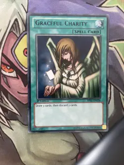 BP01-EN036 Graceful Charity Black Rare 1st Edition VLP Yugioh Card - Image 1