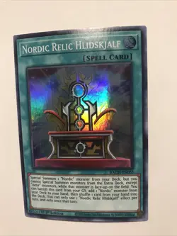 Yu-Gi-Oh! TCG Nordic Relic Hlidskjalf Battle of Chaos BACH-EN055 1st Edition... - Image 2