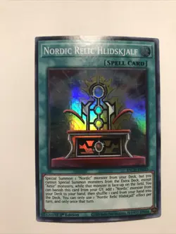 Yu-Gi-Oh! TCG Nordic Relic Hlidskjalf Battle of Chaos BACH-EN055 1st Edition... - Image 3