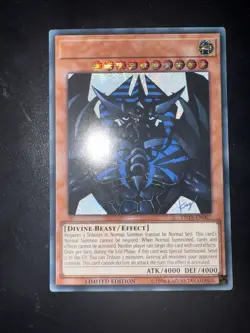 Yu-Gi-Oh TCG Obelisk the Tormentor Secret Rare Limited Edition TN19 Misprint - Image 1