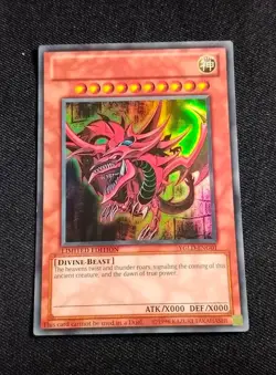 Yugioh Error/Misprint *No name* EGYPTIAN GODS CARDS OBELISK SLIFER RA 3 pc - Image 3